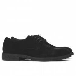Herrskor casual/elegant 918 svart mocka