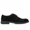Herrskor casual/elegant 918 svart mocka