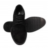 Herrskor casual/elegant 918 svart mocka