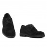 Herrskor casual/elegant 918 svart mocka