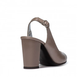Damsandaler 1281 cappuccino pärlemor