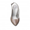 Damsandaler 1281 cappuccino pärlemor