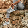 Dam sportskor 6024 silver+vit