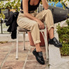 Dam casualskor 6025 svart lack