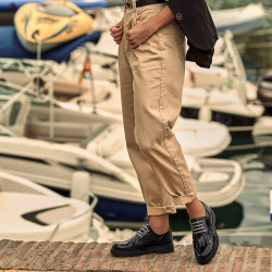 Dam casualskor 6025 svart lack