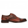 Eleganta herrskor 880 a cognac kombinerad