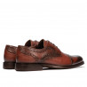 Eleganta herrskor 880 a cognac kombinerad