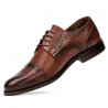 Eleganta herrskor 880 a cognac kombinerad