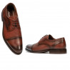 Eleganta herrskor 880 a cognac kombinerad