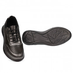 Dam sportskor 6024 silver+svart