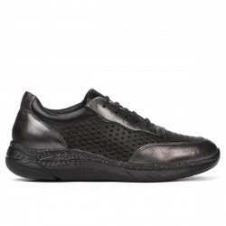 Dam sportskor 6024 silver+svart