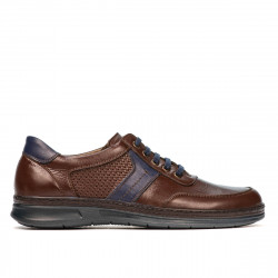 Herrskor casual/sport 919 brun kombinerad