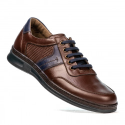Herrskor casual/sport 919 brun kombinerad