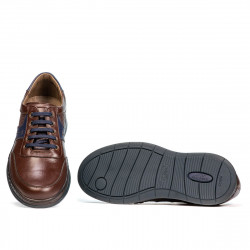Herrskor casual/sport 919 brun kombinerad