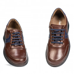 Herrskor casual/sport 919 brun kombinerad