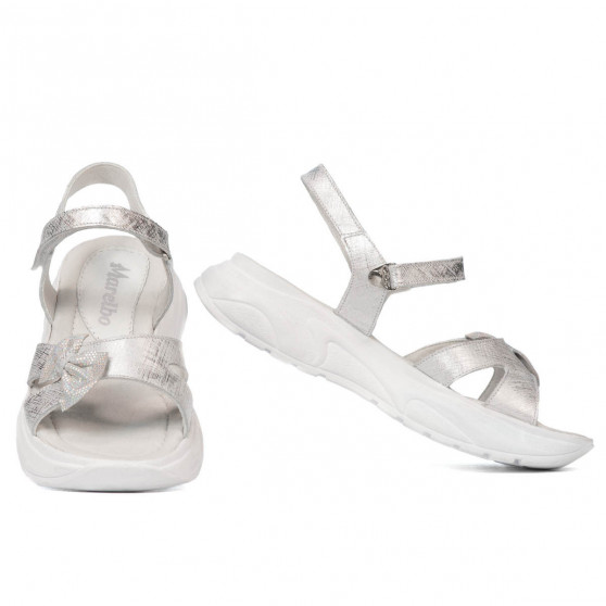 Barnsandaler 538 pärlvitt (silver)