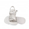 Barnsandaler 538 pärlvitt (silver)