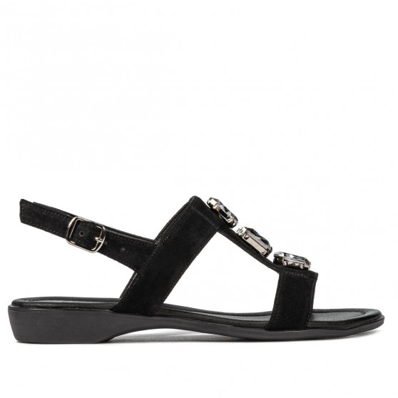 Dam sandaler 5073 svart velur