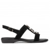 Dam sandaler 5073 svart velur