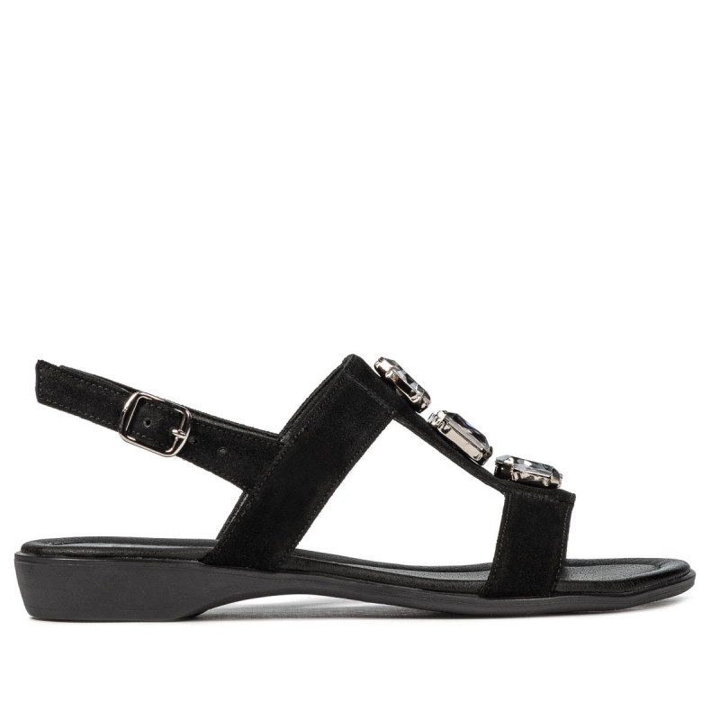 Dam sandaler 5073 svart velur