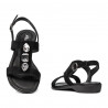 Dam sandaler 5073 svart velur