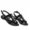 Dam sandaler 5073 svart velur