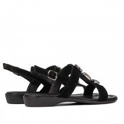 Dam sandaler 5073 svart velur