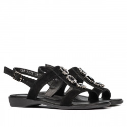 Dam sandaler 5073 svart velur