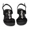 Dam sandaler 5073 svart velur