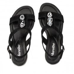 Dam sandaler 5073 svart velur