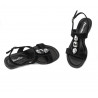 Dam sandaler 5073 svart velur