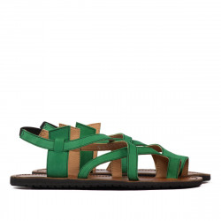 Dam sandaler 5076 grön mocka