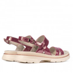 Damsandaler 5075 pärlemor lila