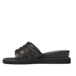 Dam sandaler 5074 svart pyton