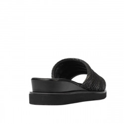 Dam sandaler 5074 svart pyton