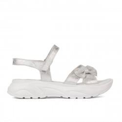 Barnsandaler 538 pärlvitt (silver)