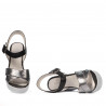 Dam sandaler 5081 silver kombinerad