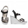 Dam sandaler 5081 silver kombinerad