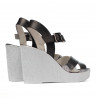 Dam sandaler 5081 silver kombinerad