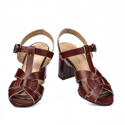 Dam sandaler 1284 vinröd