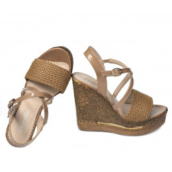 Dam sandaler 5079 cappuccino