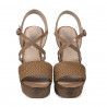 Dam sandaler 5079 cappuccino