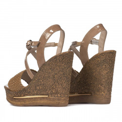 Dam sandaler 5079 cappuccino