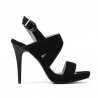 Dam sandaler 1286 svart antilop