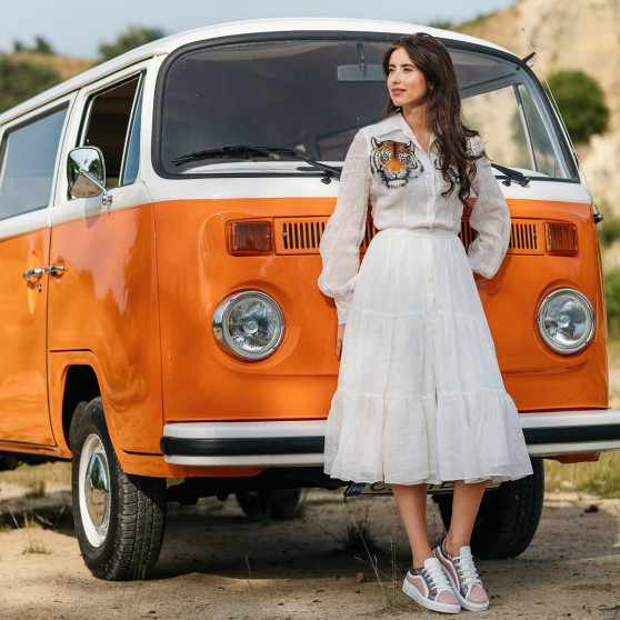 Casual/sportskor 6035 rosa kombination