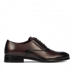 Eleganta herrskor 932 i vinröd