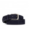 Herrbälte 53bc indigo velour