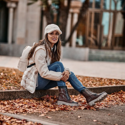 Kängor dam 3358 a brun kombinerad