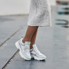 Dam sneakers 6038 blå pärlemorkombination
