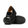 Dam casualskor 6041 svart croco kombinerad